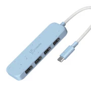 USB-хаб J5create 4 USB-A Cyan (JCH341EC-N) (UA)