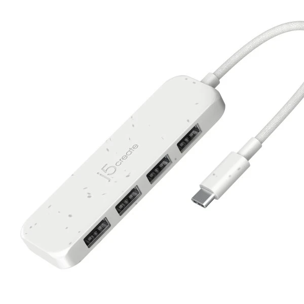 USB-хаб J5create 4 USB-A White (JCH341EW-N) (UA) Тип: USB-хаб; Форм-фактор: внешний;
