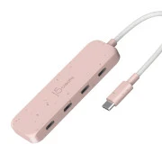 USB-хаб J5create 4 USB-C Red (JCH345ER-N) (UA)