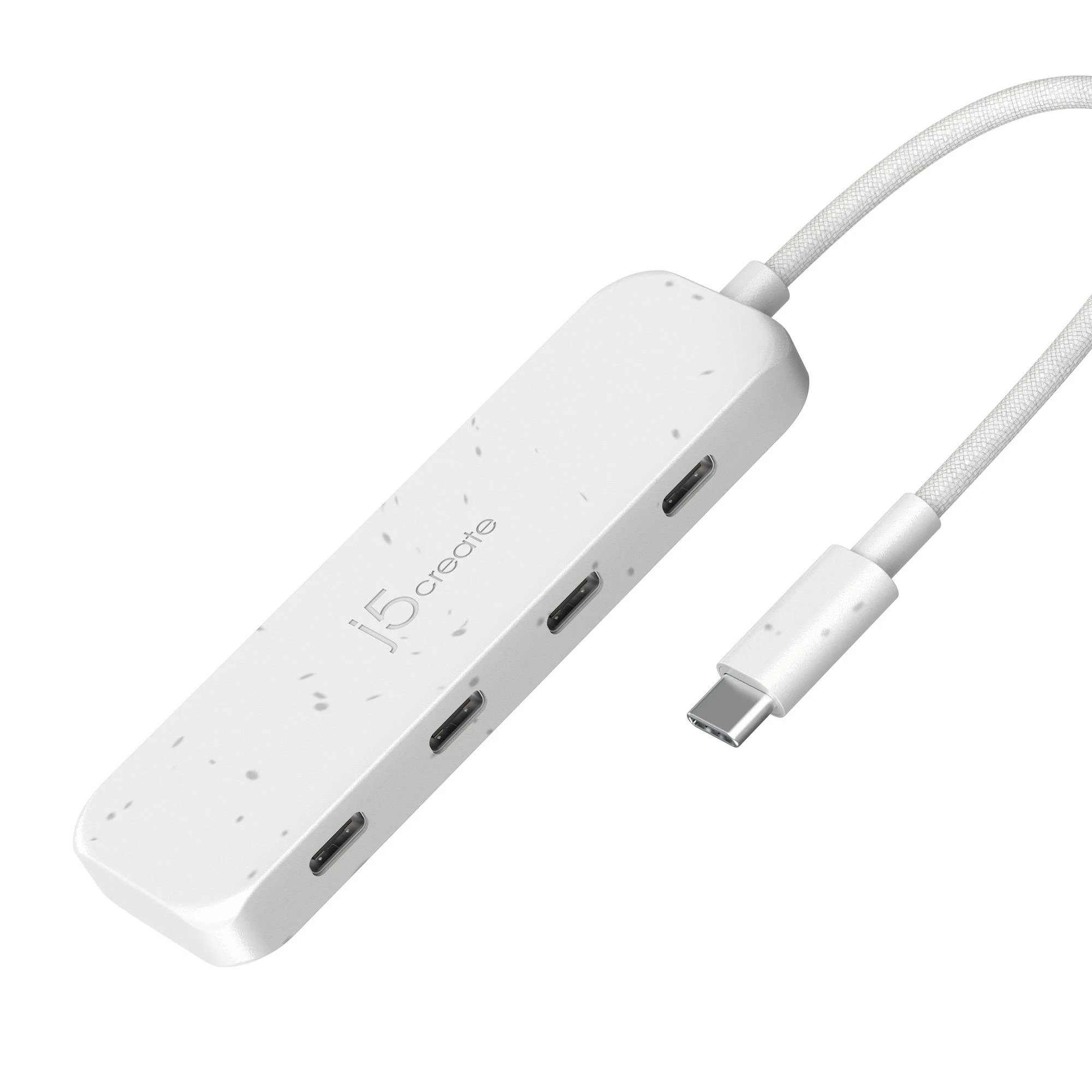 USB-хаб J5create 4 USB-C White (JCH345EW-N) (UA) Тип: USB-хаб; Форм-фактор: внешний;