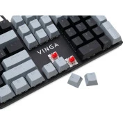 Vinga KBGM-090 LED Red Switch USB Grey/Black (KBGM-090R Grey/Black) (UA)