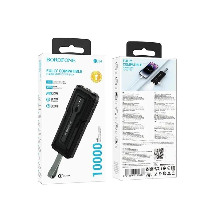 BOROFONE 30000mAh BJ11 Rider Black (6941991116445) (UA)