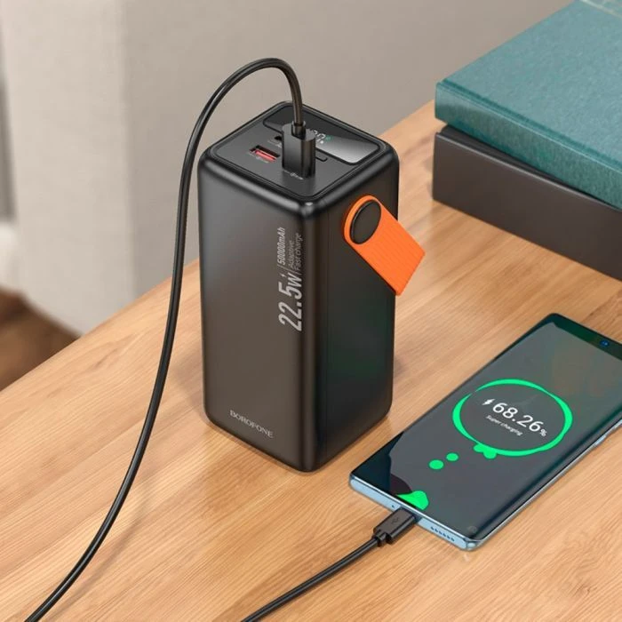 BOROFONE 50000mAh BJ66A Magnifico 22.5W PD/20W Black (6941991115158) (UA)