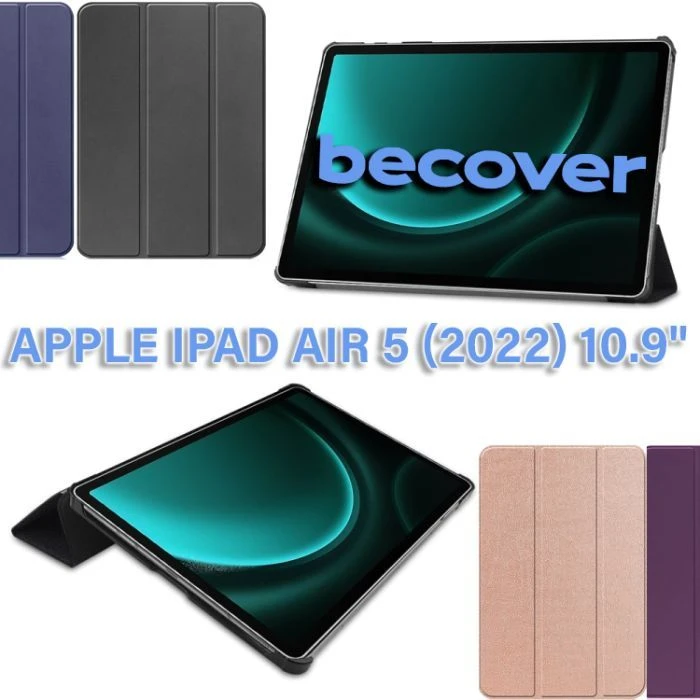 Чохол для планшета BeCover Smart Case Apple iPad Air 5 (2022) 10.9 Rose Gold (710775) (UA) Тип: обкладинка; Сумісність з