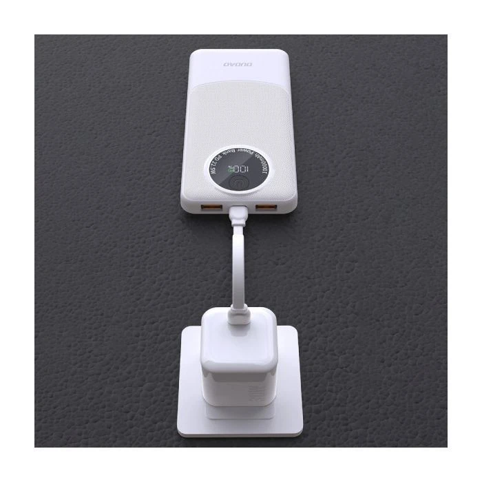 Dudao 10000mAh K12 22.5W, PD, QC, 2*USB-A, USB-C(In/Out), White (6976625333875) (UA)