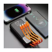 Dudao K6Pro+ 20000mAh 10W with USB-C/Lightning/MicroUSB/USB-A cables (6977196682393) (UA)