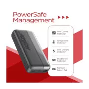 Energizer 20000mAh 15W, USB-А, 2*USB-C, Black (UE20050CC) (UA)