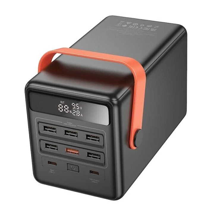 HOCO 100000mAh Max Centurion PD/65W, QC, LED Lamp, Black (DB03 / 714722) (UA)