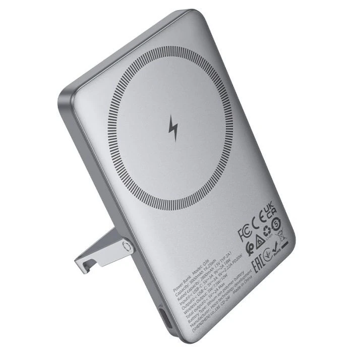 HOCO 5000mAh Sunlight PD/20W Magnetic Metal Grey (Q36 / 714986) (UA)