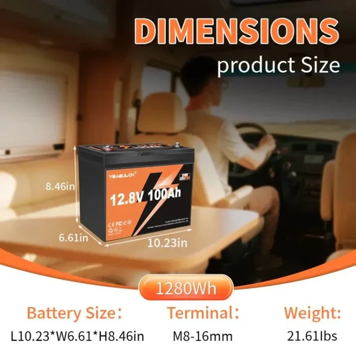 LiFePo4 YEAGULCH 12.8V - 100Ah (YEAGULCH-12,8V/100Ah) (UA)