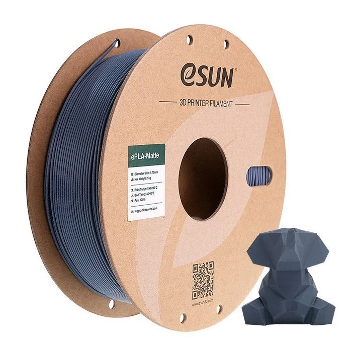 Пластик для 3D-принтера eSUN ePLA-Matte, 1,75мм, 1кг, dark gray (ePLA-Matte-P175DH1) (UA)