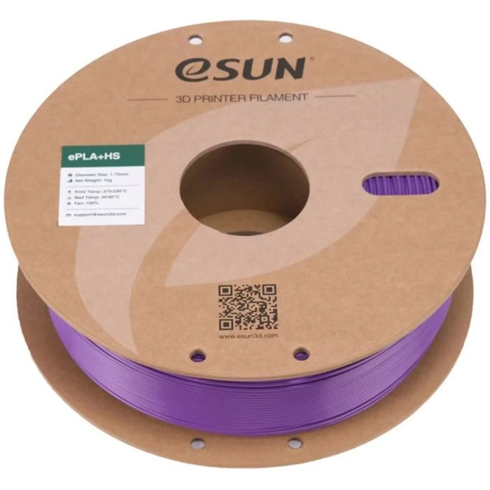 Пластик для 3D-принтера eSUN PLA+ 1.75мм, 1кг, фіолетовий (PLA+P175Z1) (UA)