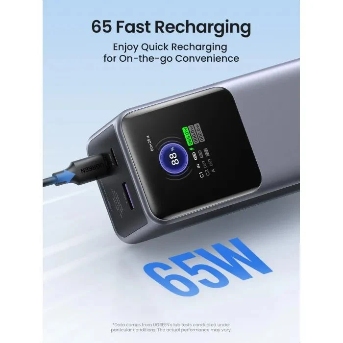 Ugreen 25000mAh 200W Nexode Smart Display (PB722 35525B) (UA)