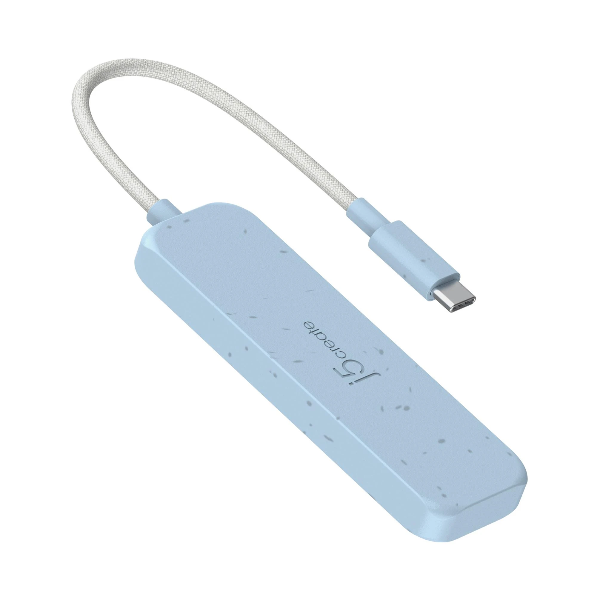 USB-хаб J5create 2 USB-A/2 USB-C Cyan (JCH342EC-N) (UA)