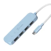 USB-хаб J5create 4 USB-A Cyan (JCH341EC-N) (UA)