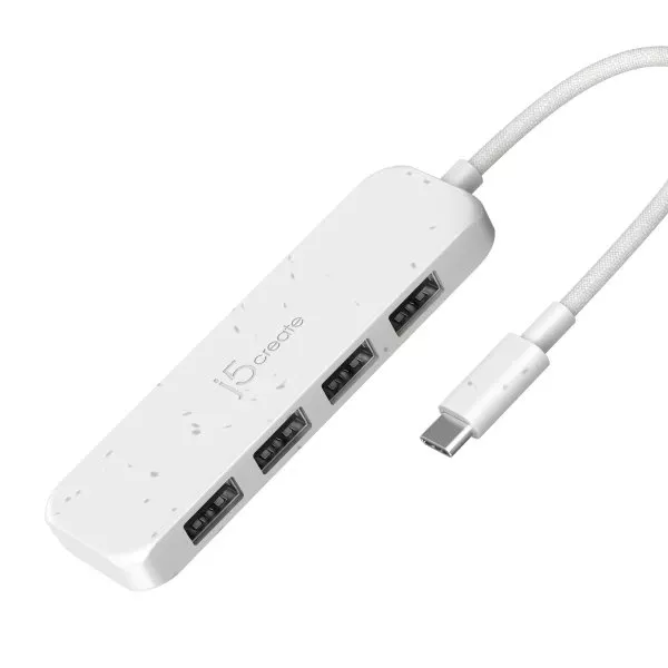 USB-хаб J5create 4 USB-A White (JCH341EW-N) (UA)