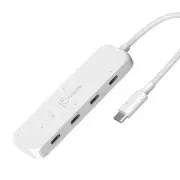USB-хаб J5create 4 USB-C White (JCH345EW-N) (UA)