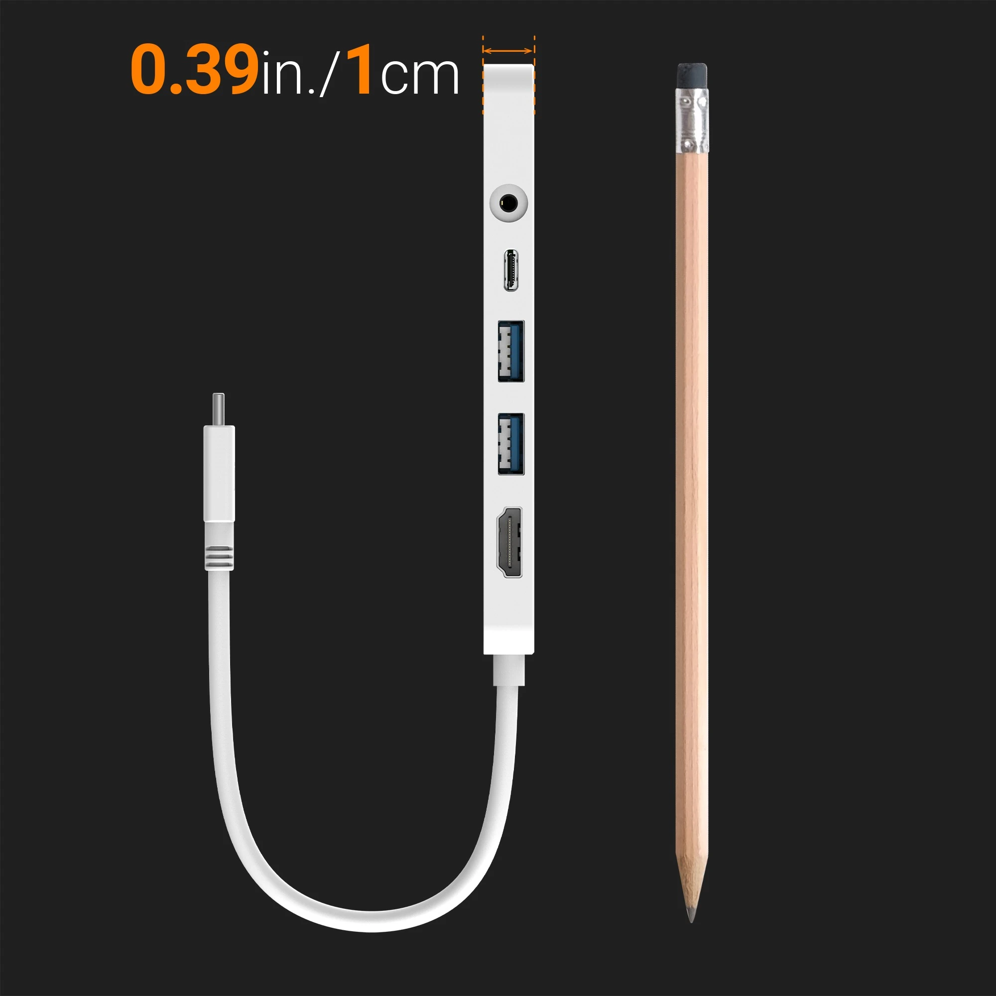 USB-хаб J5create USB-C 6-в-1 White (JCD373-N) (UA)