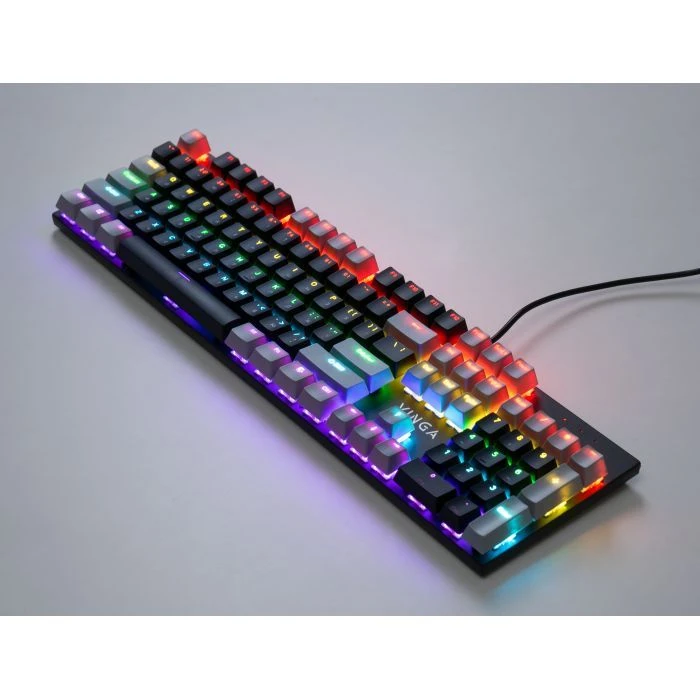 Vinga KBGM-090 LED Red Switch USB Grey/Black (KBGM-090R Grey/Black) (UA)
