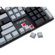Vinga KBGM-090 LED Red Switch USB Grey/Black (KBGM-090R Grey/Black) (UA)