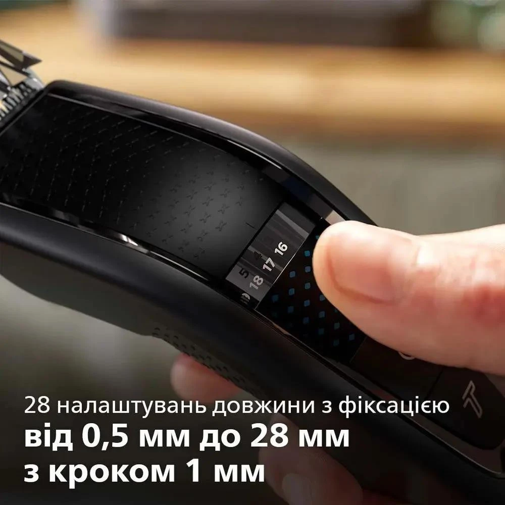 Машинка для стрижки Philips Hairclipper series 7000 HC7650/15 Black/Gray Бренд: Philips; Кількість насадок: 3;