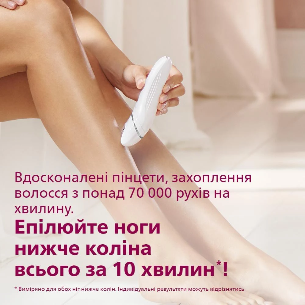 Епілятор Philips 8000 Series BRE721/00 White/Pink
