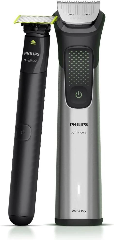Машинка для стрижки+Триммер для тела (бодигрумер) Philips Series 9000 MG9558/15 Gray