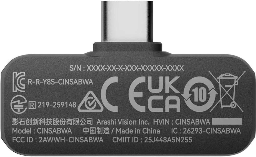 Микрофонная радиосистема для камеры, для смартфона Insta360 Mic Air (1TX+1RX) CINSABWA/WB