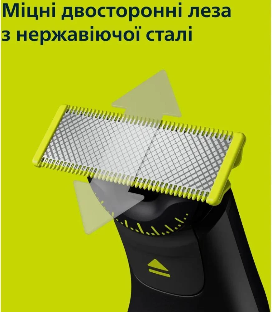 Триммер для бороды и усов/ Триммер для тела (бодигрумер) Philips OneBlade Pro 360 QP6552/15