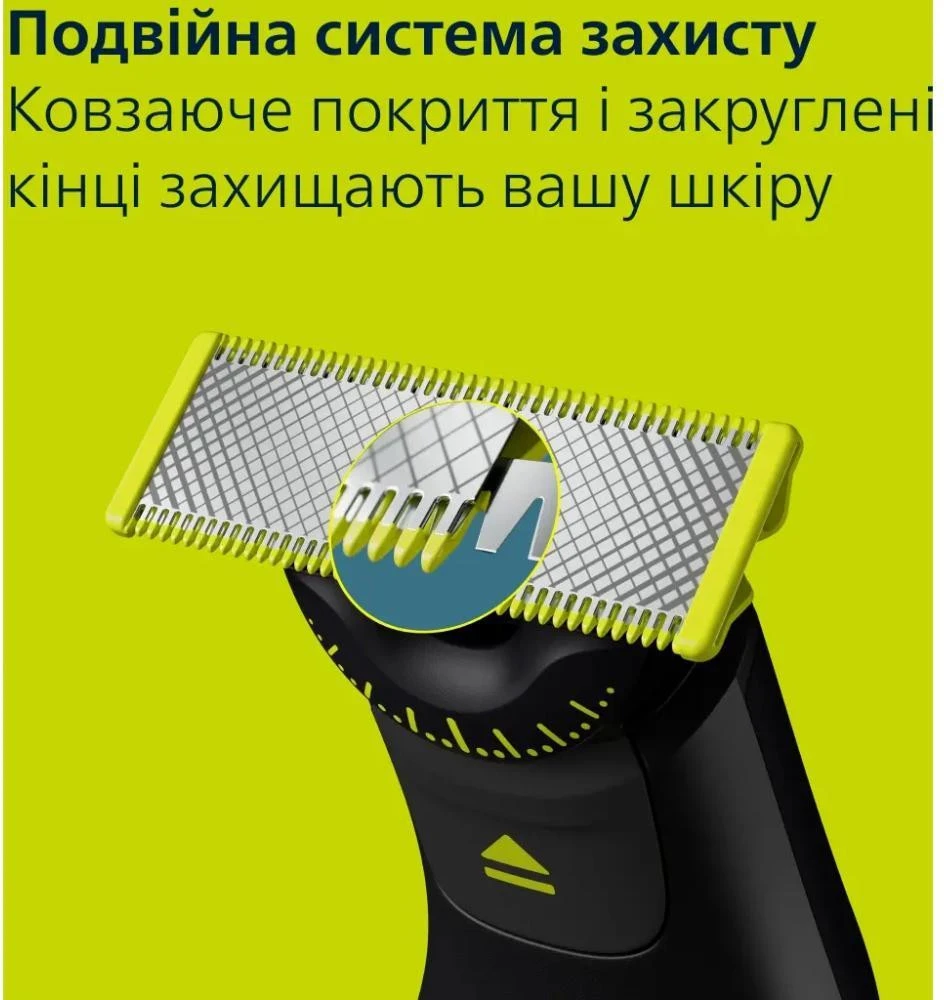 Триммер для бороды и усов/ Триммер для тела (бодигрумер) Philips OneBlade Pro 360 QP6552/15