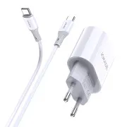 МЗП Jokade JB010 (USB-C/PD20W) + кабель Type-C to Lightning White