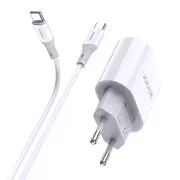 СЗУ Jokade JB010 (USB-C/PD20W) + кабель Type-C to Lightning White