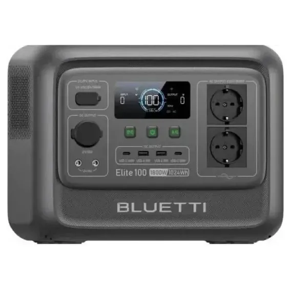 Зарядна станція BLUETTI Elite 100 V2 (P-EL100V2-EU-GB-BL-010) Bio-based plastic Europe