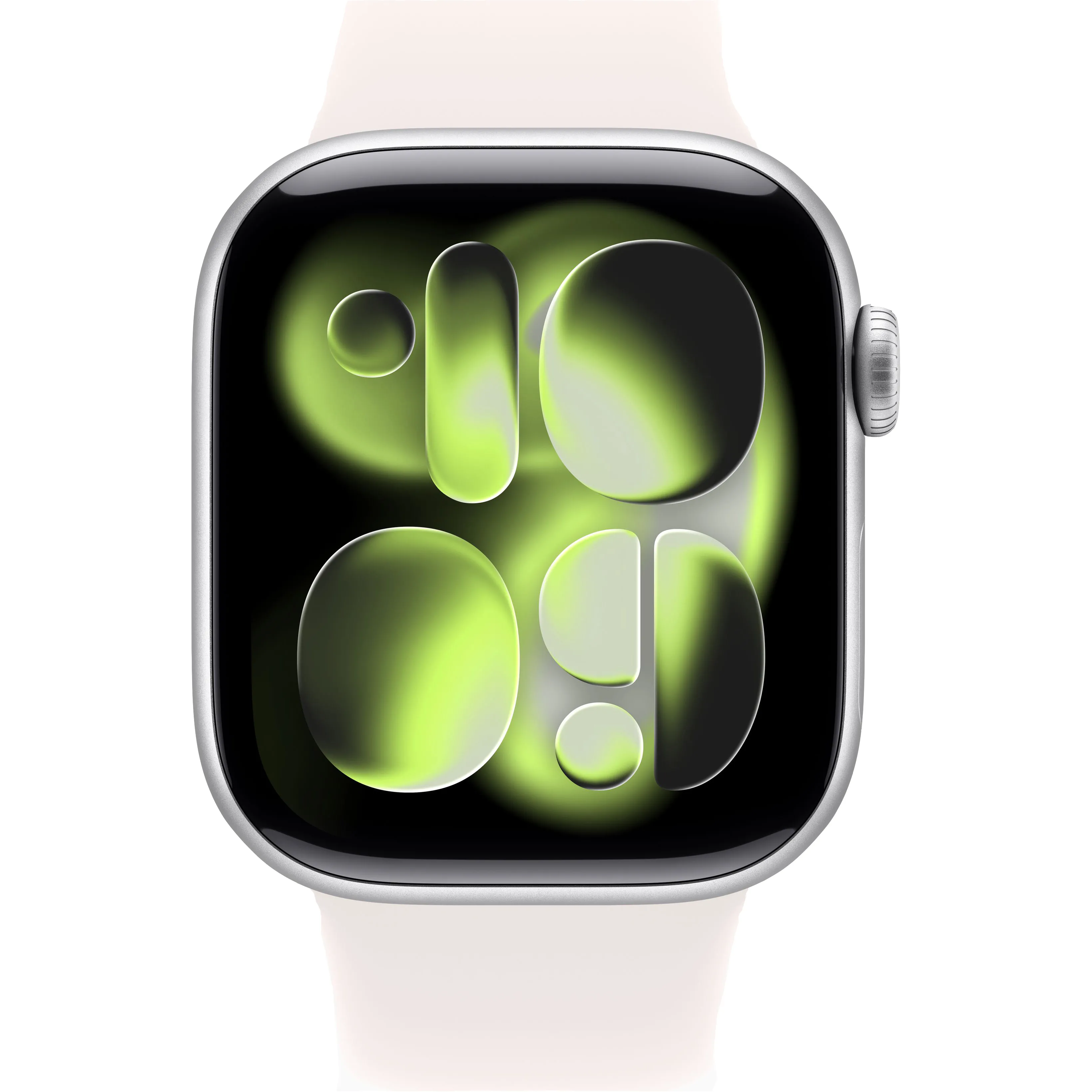Apple Watch 11 GPS 42mm Silver Aluminum Case with Light Blush Sport Band S/M (MEW34+MXLN3)