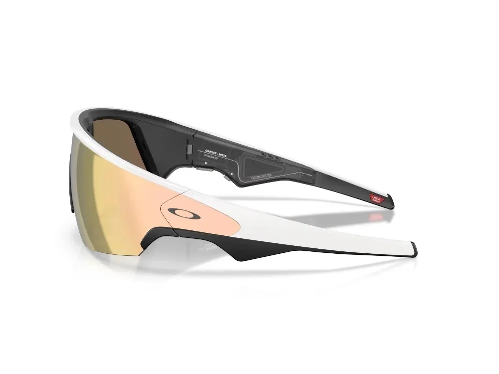 OAKLEY Meta Vanguard AI Glasses White | Prizm Rose Gold (OW8001-0852)