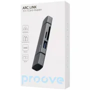 Картридер Proove Arc Link 3 in 1 (USB3.0 + SD Card + Micro SD Card) (silver) (HBAL00210014)