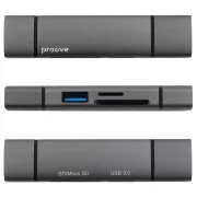 Картридер Proove Arc Link 3 in 1 (USB3.0 + SD Card + Micro SD Card) (silver) (HBAL00210014)