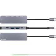 Type-C-Хаб Proove Arc Link 5 in 1 (2*Type-C + 2*USB3.0 + HDMI) (silver) (HBAL00010604)