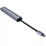 Type-C-Хаб Proove Arc Link 5 in 1 (2*USB + 3*Type-C) (silver) (HBAL00222024)