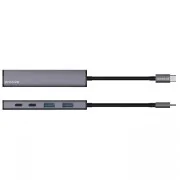 Type-C-Хаб Proove Arc Link 5 in 1 (2*USB + 3*Type-C) (silver) (HBAL00222024)