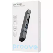 Картридер Proove Arc Link 3 in 1 (USB3.0 + SD Card + Micro SD Card) (silver) (HBAL00210014)