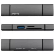 Картридер Proove Arc Link 3 in 1 (USB3.0 + SD Card + Micro SD Card) (silver) (HBAL00210014)
