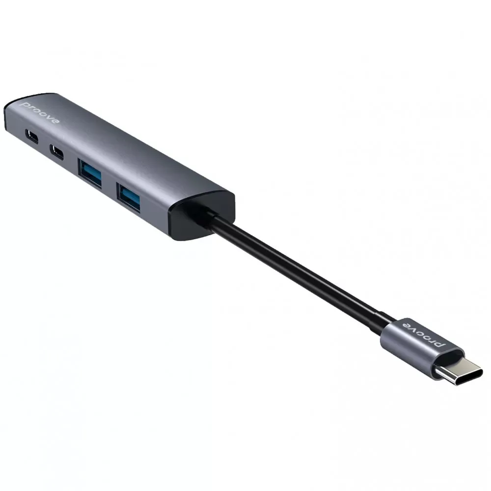 Type-C-Хаб Proove Arc Link 5 in 1 (2*USB + 3*Type-C) (silver) (HBAL00222024)
