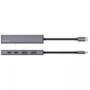 Type-C-Хаб Proove Arc Link 5 in 1 (2*USB + 3*Type-C) (silver) (HBAL00222024)