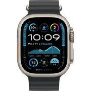 Apple Ocean Band Black - Natural Titanium Finish для Apple Watch 44/45/46/49mm (MXTL3)