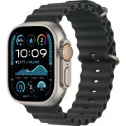 Apple Ocean Band Black - Natural Titanium Finish для Apple Watch 44/45/46/49mm (MXTL3)