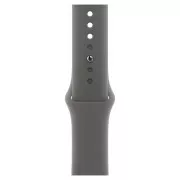 Apple Watch 11 GPS 46mm Jet Black Aluminum Case with Stone Grey Sport Band M/L (MEW84+MXLY3)