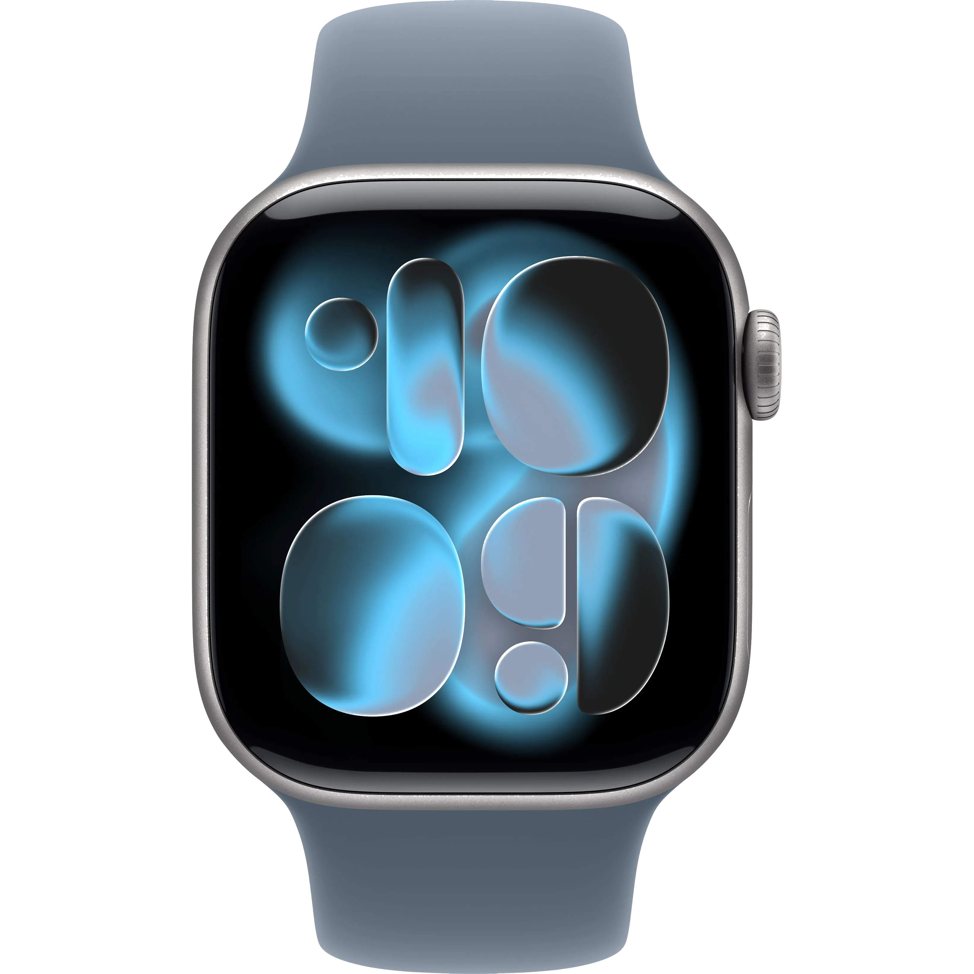 Apple Watch Series 11 GPS 42mm Space Grey Aluminum Case with Anchor Blue Sport Band M/L (MEW14+MFGF4) Бренд: Apple; Линейка: Watch Series 11; iOS: