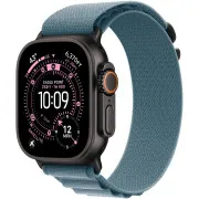 Ремешок Apple Light Blue Alpine Loop - Black Titanium Finish for Watch 44/45/46/49mm Medium (MG9L4)