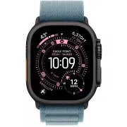 Ремінець Apple Light Blue Alpine Loop - Black Titanium Finish for Watch 44/45/46/49mm Medium (MG9L4)